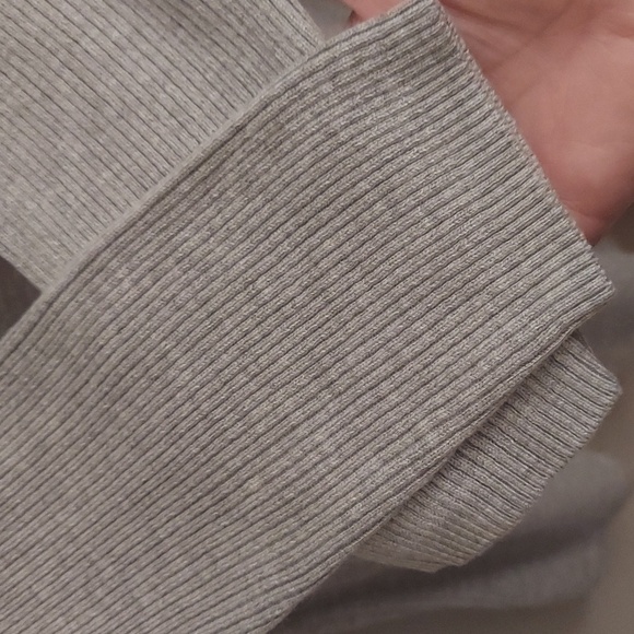 INC INTERNATIONAL CONCEPTS Light Grey Cashmere Blend Long Sleeve Tunic Sweater - Picture 6 of 11